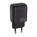 Зарядный адаптер - блок питания Proove Silicone Power Plus 30W (Type-C+USB) WCSP3011001 черный