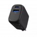 Зарядный адаптер - блок питания Proove Silicone Power Plus 30W (Type-C+USB) WCSP3011001 черный