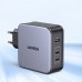 Зарядный комплект - блок и кабель 3 порта USB (2хUSB-C+USB-A) Ugreen CD289 140W Gan (90549)