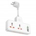 Сетевой удлинитель HOCO AC12A Reise 2-position expansion socket (PD30W / 1C3A) 4 порта