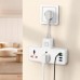 Сетевой удлинитель HOCO AC12A Reise 2-position expansion socket (PD30W / 1C3A) 4 порта