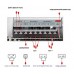 Блок питания адаптер 12V 20A S-250-12 перфорированный металлический