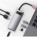 Хаб - конвертер Baseus Metal Gleam Series 6-in-1 Type-C HUB Docking Station CAHUB-CW0G