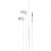 Наушники металлические HOCO M90 Delight wired 3.5mm белые