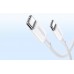 Кабель 5 ампер скоростной UGREEN US557 USB-C - USB-C 100W 1 метр белый