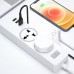Удлинитель - фильтр сетевой XO WL04 3 порта USB +  2 розетки 10A белый