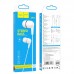 Наушники вакуумные HOCO M97 Enjoy universal earphones гарнитура с микрофоном белая