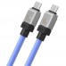 Кабель Baseus CoolPlay Series USB-C - USB-C 100W 2 метра голубой CAKW000303