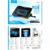 Подставка - охлаждающий кулер для ноутбука HOCO DH19 Cool RGB notebook cooling stand черная