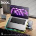 Подставка - охлаждающий кулер для ноутбука HOCO DH19 Cool RGB notebook cooling stand черная