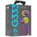 Наушники игровые Logitech G333 Gaming Earphones для геймеров фиолетовые (981-000936)