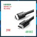 Кабель UGREEN HD119 HDMI - HDMI 2.0 braided 3 метра (40102)