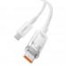 Кабель с контролем температуры Baseus Explorer Smart Temperature Control Type-C to Type-C 100W 1м белый