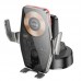 Держатель с беспроводным зарядным HOCO HW27 Traveler infrared RGB wireless car holder (center console) 15W