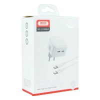 Адаптер питания - Зарядное устройство XO L102 35W 2 порта type-C