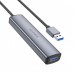 Хаб Адаптер BOROFONE DH12 Smart 4-in-1 converter (USB to USB3.0*4) кабель 1.2 метра