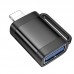 Адаптер Переходник HOCO UA31A otg lightning male to USB female черный