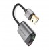 Внешняя звуковая карта - адаптер Vention USB External Sound Card 15 см Metal Type (CDKHB)