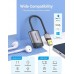 Внешняя звуковая карта - адаптер Vention USB External Sound Card 15 см Metal Type (CDKHB)