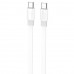 Кабель плоский Borofone BX89 Union Type-C to Type-C 60W 1m белый с серым