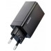 Зарядное устройство Toocki 67w QC4.0 3 порта 2*Type-C + USB черное