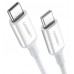 Кабель  UGREEN US264 Type-C - Type-C 1 метр (60518) скоростной белый
