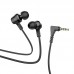 Наушники с плоским кабелем HOCO M86 Oceanic universal earphones with mic черные