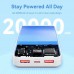 Внешний аккумулятор - УМБ Vention 20000mAh Power Bank (Micro-USB + USB-C + USB-A + USB-A) 22.5W с дисплеем бел