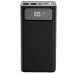 Внешний аккумулятор Power bank XO PR124 40000 мАч с быстрой зарядкой и фонариком черный