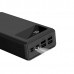 Внешний аккумулятор Power bank XO PR124 40000 мАч с быстрой зарядкой и фонариком черный