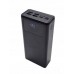 Внешний аккумулятор Power bank XO PR124 40000 мАч с быстрой зарядкой и фонариком черный