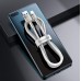 Кабель с металлическими коннекторами Baseus Cafule USB - Type-C 66W 1 метр (CAKF000102) белый