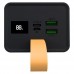 Портативный акумулятор - универсальная батарея XO PR130 40000 mAh 22.5W черная