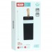 Портативный акумулятор - универсальная батарея XO PR130 40000 mAh 22.5W черная