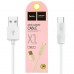 Кабель Hoco X1 rapid USB to Type-C 1 метр белый бюджетный 6957531032045