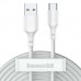 Кабели Usb-C 5A комплект 2 штуки - Baseus Simple Wisdom Cable Kit набор 1.5m