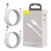 Кабели Usb-C 5A комплект 2 штуки - Baseus Simple Wisdom Cable Kit набор 1.5m