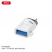 Адаптер переходник XO NB256B USB-A female to Type-c male