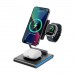 Беспроводное зарядное - подставка для телефона часов наушников WiWU WI-W023 3 in 1 wireless charger