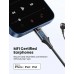 Наушники проводные для iPhone - UGREEN EP103 In-Ear Earphones Lightning Connector (30631) черные