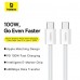 Кабель Baseus Superior Series2 Fast Charging Cable Type-C to Type-C 100W 1м P10365200211-03 белый