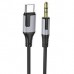 Кабель Переходник Type-C to Mini Jack 3.5 mm BOROFONE BL19 Type-C - 3.5mm AUX (черный) 1 метр