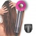 Фен мощный компактный HOCO HP11 negative ion hair dryer 1600W серый с розовым