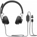Проводная стерео гарнитура Logitech Zone Wired USB + Type-C (981-000870) черная