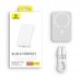 Магнитный внешний аккумулятор Baseus Magnetic Mini Air 10000mAh 20W белый