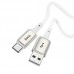 Кабель TPE с металлическими штекерами HOCO X66 Howdy USB - Type-C 1 метр