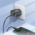 Зарядный адаптер и кабель Hoco CS42a 30W блок питания + шнур C - C - комплект черный