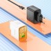 Зарядное устройство Hoco CS42a 30W на 2 выхода адаптер + кабель Usb-C - Lightning черный