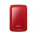 Внешний портативный жесткий диск ADATA HV300 1TB DashDrive Durable 2.5" USB 3.2 красный