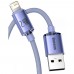Кабель Baseus Crystal Shine USB - IPhone (Lightning) 1.2 метра фиолетовый CAJY000005